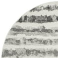 thumbnail image 6 of SAFAVIEH Adirondack Katina Striped Area Rug, Ivory/Charcoal, 4' x 4' Round, 6 of 7
