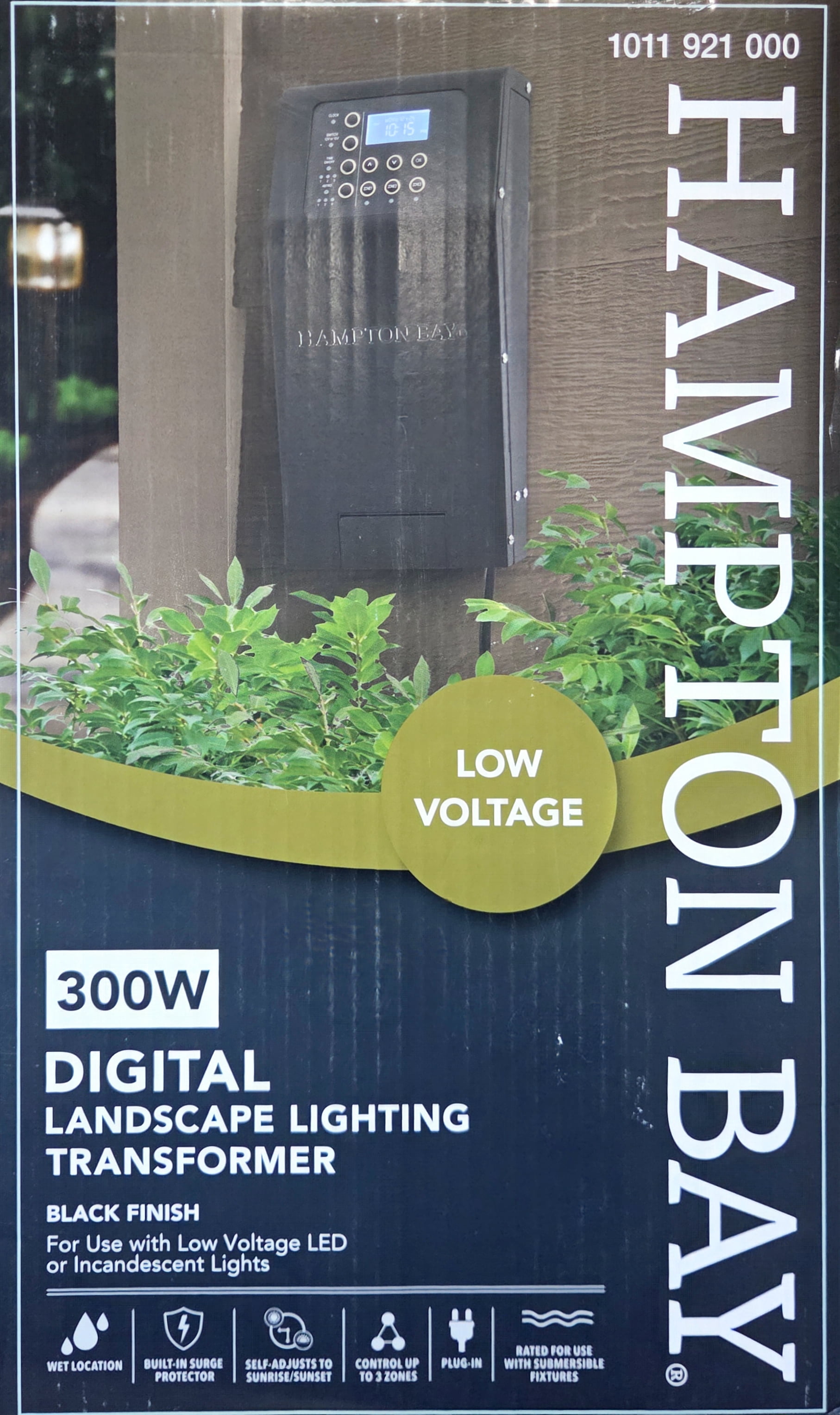 Low-Voltage 300-Watt Metal Landscape Lighting Transformer