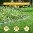 thumbnail image 7 of 16 Pack(24FT) No Dig Landscape Edging with 48 Spikes,3 Inch Tall Stone Gray Faux Stone Edging for Landscaping,Garden,Flower Beds,Grass,Yard,Paver,Pathway Decorative Fence, 7 of 7