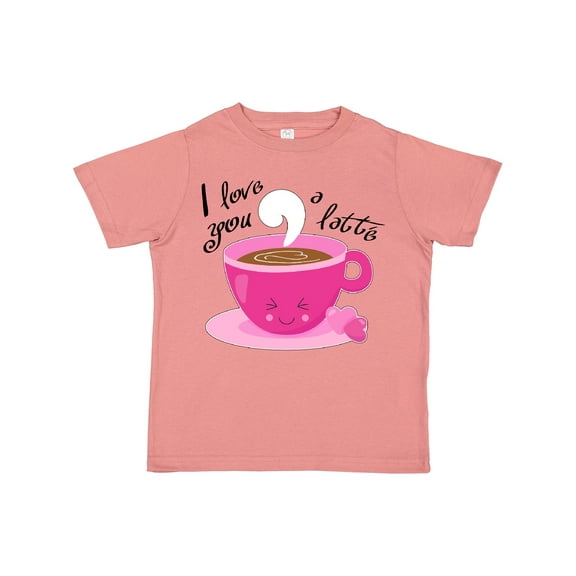 Inktastic I Love You a Latte Cute Valentine Coffee Pun Boys or Girls Toddler T-Shirt