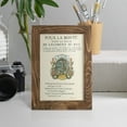 thumbnail image 4 of Printed Embellished Bookplate VIII - Framed Print w/glass - Walnut, 4 of 6