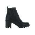 thumbnail image 3 of Naturalizer Womens Verney Leather Block Heel Ankle Boots Black 7 Wide (C,D,W), 3 of 3