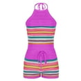 thumbnail image 5 of Ensemble Aguichant pour Femmes, Mode, Sans Manches, Bretelles, Tricoté, Coloré, Sac à Dos-Fesses, 5 of 5