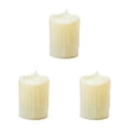 thumbnail image 1 of Inteprter Lámpara de de decoración LED sin llama de luz de té de plástico eléctrico con luz de vela, superficie acanalada, beige Type1 NO1 Inteprter CBP155251, 1 of 6
