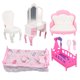 thumbnail image 5 of Juego de dormitorio para casa de muñecas, tocador, sofá, taburete, muebles de dormitorio, juego de accesorios para casa de muñecas 1/12, 5 of 5