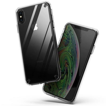 iPhone XS Max Case, Ringke [Fusion] Clear PC Back Cover [Anti Cling Dot Matrix Tech] Lightweight Upgraded Transparent TPU Bumper for Apple iPhoneXS Max - (Best Place To Upgrade Iphone)