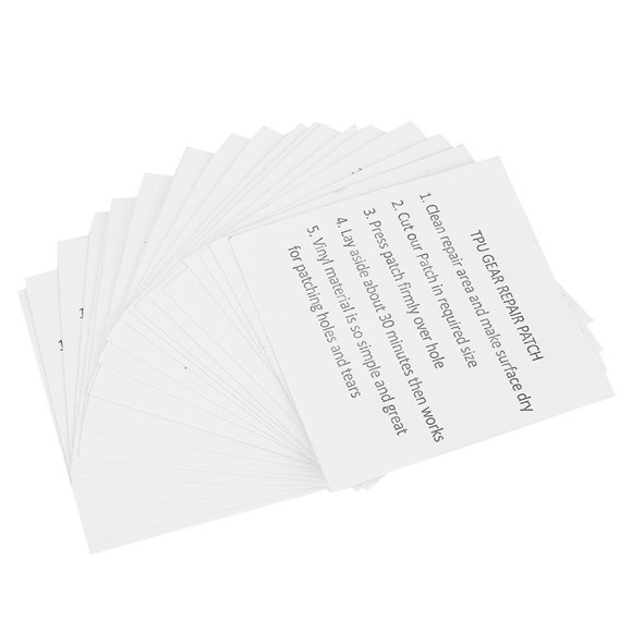 20 PCS Semi-Transparent TPU Repair Patches (2.8"x2.8") - Self-Adhesive Waterproof Repair Kits for Inflatables, Ideal for Fixing Air Beds, Swimming Rings, Inflatable Boats, Tents, Canvas, PVC and More