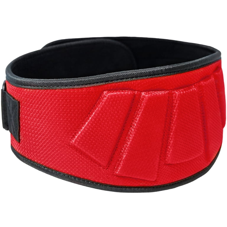 Meister Contoured Neoprene Weight Lifting Belt - Red - Small  display picture 1