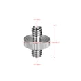 thumbnail image 1 of TRÍPODE 5pcs Estándar 1/4 "-20 macho A 1/4" -20 Adaptador de Tornillo Roscado Macho Convertidor de Tornillo de Rosca de Montaje para la Cámara Lámpara de Pelota Monopod, 1 of 3