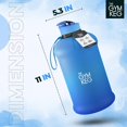 thumbnail image 2 of THE GYM KEG Blue Lagoon Sports Water Bottle Half Gallon - Carry Handle, Big Water Jug for Sport, Ecofriendly, Leakproof, 2 of 7