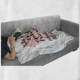 thumbnail image 6 of Best Friend Soft Flannel Fleece Blanket, Side by Side or Miles Apart Real Friends are Close to the Heart, Cozy Plush for Indoor and Outdoor Use, 70" x 90", Blush Chacoal Grey White, by Ambesonne, 6 of 6