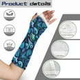 thumbnail image 7 of COEQINE Starfish Shells Arm Cast Cover Arm Cast Sleeve with Thumb Cover Elastic Fabric Sleeve Size S Breathable Teens Long Full Arm Cast Protector After Surgery Gifts, 7 of 7