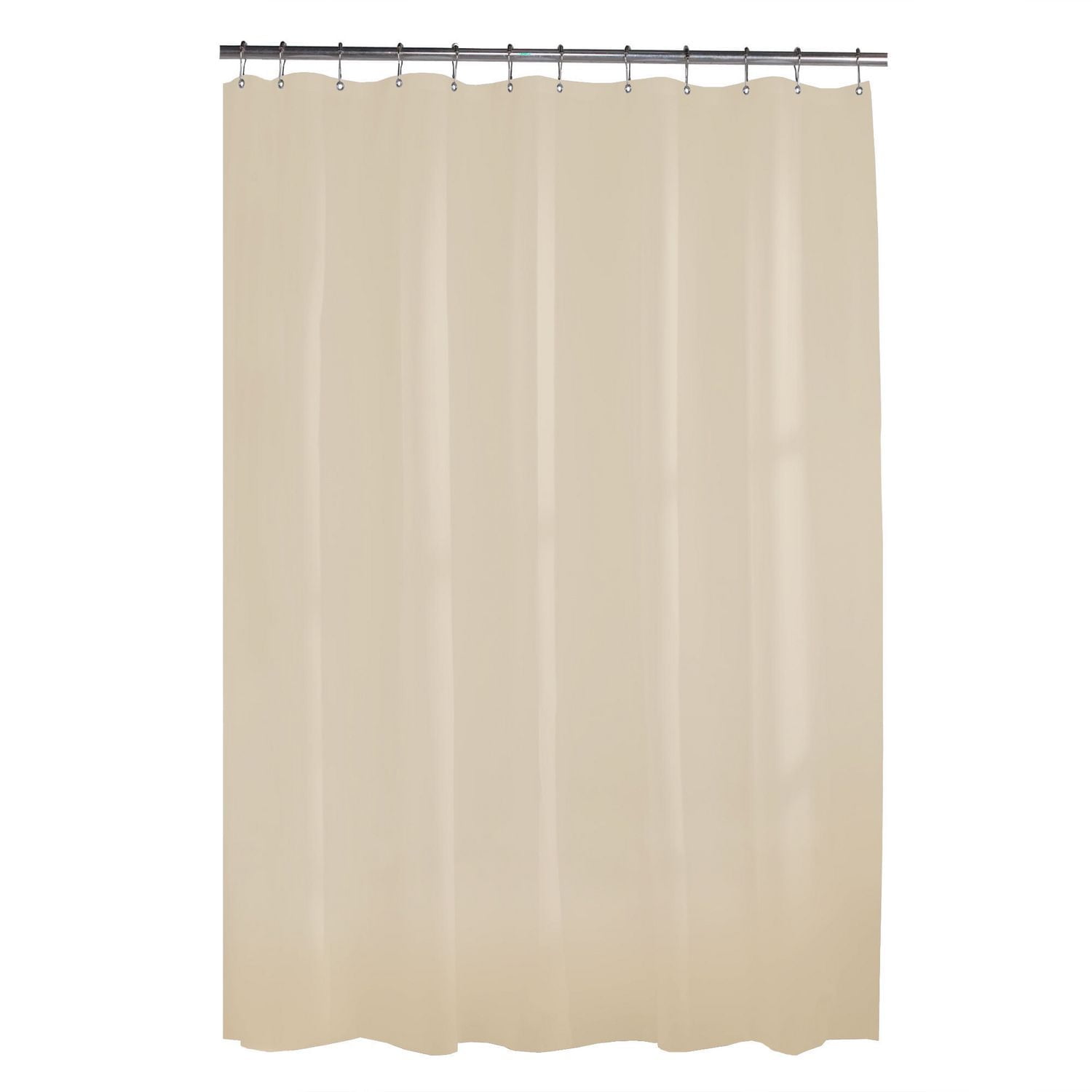 Mainstays Waterproof Heavyweight PEVA Shower Curtain Liner, 72" x 72", Beige