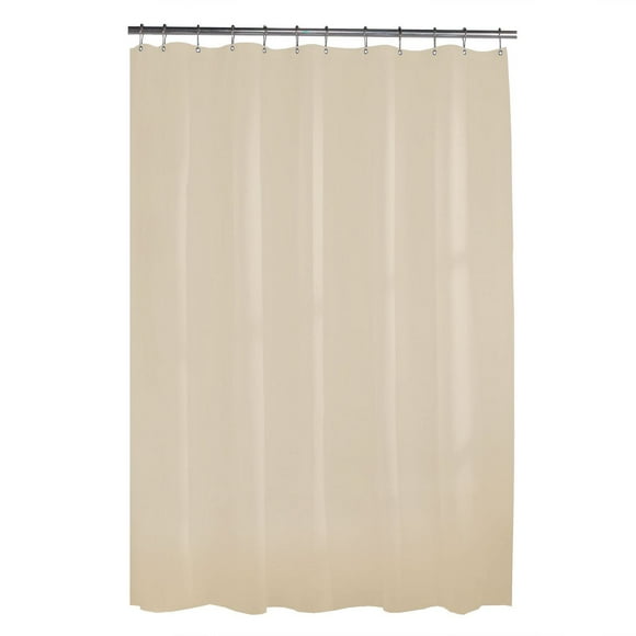Mainstays Waterproof Heavyweight PEVA Shower Curtain Liner, 72" x 72", Beige