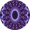 thumbnail image 1 of Ahgly Company Indoor Round Patterned Purple Plum Purple Area Rugs, 8' Round, 1 of 6