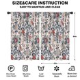 thumbnail image 2 of Blackout Kids Curtains,Pioneer Flower Floral Print Pattern Childrens Insulated Curtains Set Of 2,Bedroom Essentials,Toddler Room Decor 52"x84", 2 of 5