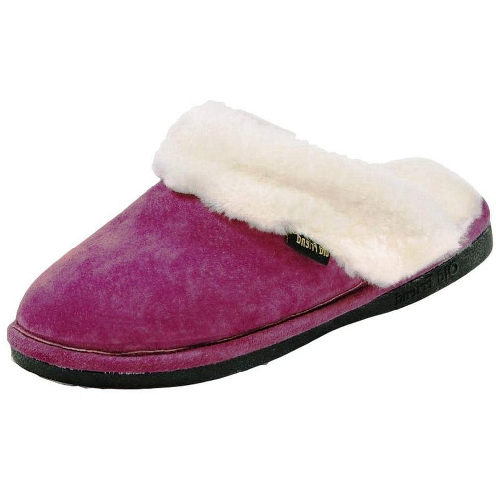 Old Friend Old Friend Slippers Womens Sheepskin Fleece Scuff 441169