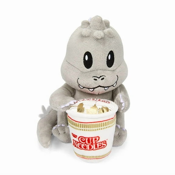 Kidrobot Nissin Top Ramen x Godzilla Phunny 7.5" Godzilla with Cup Noodles Plush Toy