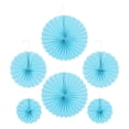 thumbnail image 1 of 6 Pcs Paper Folding Fan Adorns Party Fan Flower Decors Adorable Paper Fans, 1 of 8