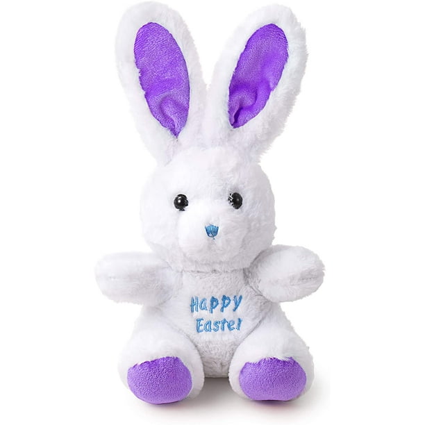 easter bunny rabbit stuffed animal plush toy 9 inches best gifts for babies kids boys girls purple happy easter