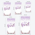 thumbnail image 4 of Floral Lavender Sweet Girl Baby Shower Rectangle Backdrop, 4 of 8