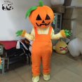 thumbnail image 2 of Disfraz de mascota de calabaza de Halloween, muñeca, ropa de utilería, disfraz de mujer adulta, traje de tela para actuación publicitaria para fiesta de cumpleaños, 2 of 5