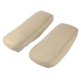 thumbnail image 3 of 1 Pair Front Seat Armrest Cover Replacement Microfiber Leather Beige for Ford F-350 1999-2006, 3 of 7
