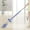32#Blue, variant on Hands Free Self Wringing Microfiber Flat Mop, 360° Rotatable Lazy Cleaning Mop with 2 Washable Pads, Long Handle Wet Dry Floor Cleaner for Home Kitchen Bathroom Tile Hardwood