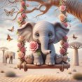 thumbnail image 1 of 5D DIY Taladro Elefante Kit Del Arte 40x40 Cm, 1 of 9
