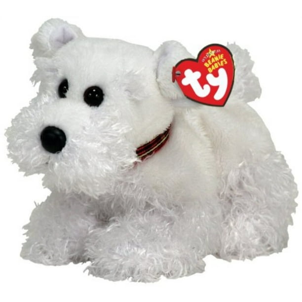 TY Beanie Babies Farley - White Scottie Dog - Walmart.com - Walmart.com