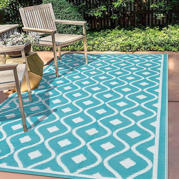 HEBE High Quality Recycled Plastic Reversible Waterproof Geometric RV