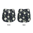 thumbnail image 5 of Xecao's Lilies Flowers for a double-layer running short for women, perfect for gym, tennis, and more, featuring a convenient pocket., 5 of 9