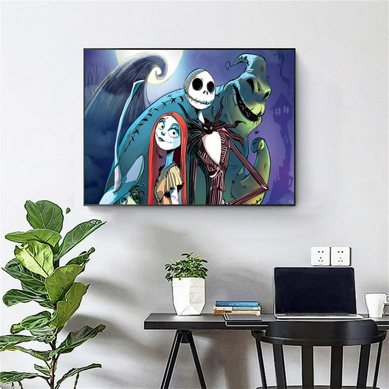 Diamond Painting Kits for Adults,Nightmare Before Christmas Diamond Art,  Diamond Painting.Home Interior Decoration Diamond Painting, Size 12 * 16  Inch
