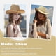 thumbnail image 3 of Western Straw Cowboy Hats Wide Brim Cowgirl Hat Sun Hat Party Holiday Foldable Vacation Beach Sun Hat for Women/Men Ref: 8094, 3 of 5