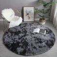 thumbnail image 1 of Plush Round Rug Fluffy White Carpets For Living Room Soft Home Decor Bedroom, 1 of 5