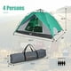 Goplus Tente de Camping Instantanée 2-en-1 Double Couche Imperméable Vert – image 5 sur 10