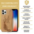 thumbnail image 7 of Case Yard Wooden Case Outside Soft TPU Silicone Slim Fit Shockproof Wood Phone Cover for Girls Boys Men and Women Supports Wireless Charging Stick to Your Guns Design case for iPhone-11-Pro-Max, 7 of 7