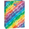 (2 Pack) Jumbo Rainbow Tie Dye Gift Bag (2 pack)