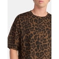 thumbnail image 5 of No Boundaries All Gender Cotton Oversize Tee with Short Sleeves, Men's and Big Men's, 5 of 5
