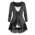 thumbnail image 1 of Conjunto Top Talla Extra Volantes y Cami Rosegal  Mangas largas de talla grande, 1 of 5