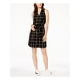 thumbnail image 2 of INC $89 Womens New 1235 Black Printed Belted Sleeveless Shirt Dress 16 B+B, 2 of 2