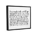 thumbnail image 4 of Stupell Industries Casual Cursive Love Phrase Repeating Calligraphy Words Graphic Art Jet Black Floating Framed Canvas Print Wall Art, Design by Grace Popp, 4 of 5