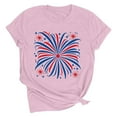 thumbnail image 3 of VKOYWKM Fourth of July Tshirts for Women American Flag Graphic Short Sleeve Summer T Shirts Casual Crew Neck Patriotic Independence Day T-Shirts, 3 of 8