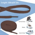 thumbnail image 3 of Jumpingount 2 pack/lote cordones a prueba de arañazos resistentes a desgarros y resistentes al desgaste para todos los cordones de zapatillas Accesorios de calzado Marrón 120cm, 3 of 6