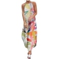 thumbnail image 2 of SMihono Robe d'Été pour Femmes Grande Taille Mode Femmes Été Décontracté Imprimé Camisole Sans Manches Longue Robe, 2 of 6