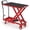 Red, variant on Memoryfield Hydraulic Lift Table Cart, 500 lb Capacity Manual Scissor Lift Table, Locking Wheels & Non-Slip Platform, Heavy Duty Material Handling Cart, Black