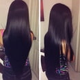 thumbnail image 3 of Brazilian Straight 3 Bundles Human Hair Unprocessed Human Hair Bundles Straight Natural Black Color Straight Hair Extensions, 3 of 7