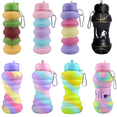 thumbnail image 4 of Hiii Water Bottle for Kids 20 oz BPA Free Leakproof Silicone Rainbow, 4 of 4