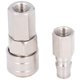 thumbnail image 4 of Air Coupler Nickel Plated Stainless Steel Self Locking Quick Connect Pneumatic Hose Fittings(1/4 Female Thread (SF+PF20) ), 4 of 5
