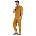 thumbnail image 3 of Inkmeso Solid Nightwear For Mens 2 Piece Sleepwear T-shirt And Pants Pajama Set Short Sleeve Pjs Loungewear Set, 3 of 8